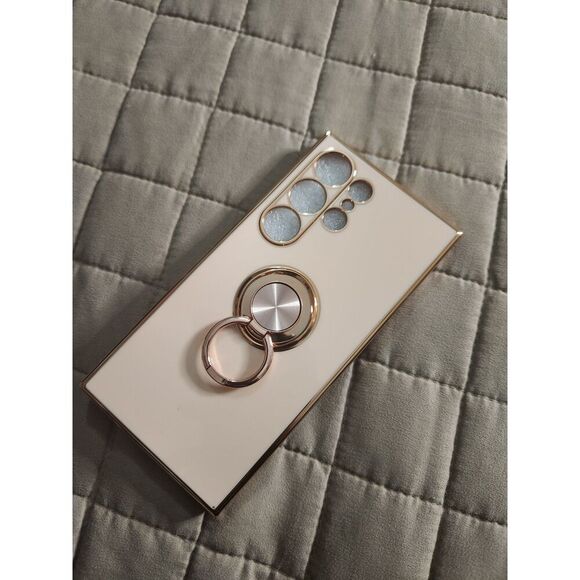 Samsung Galaxy S23 Ultra / S22 Ultra Case – Gold Ring Holder - Picture 1 of 4